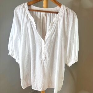 White cotton blouse, Size L